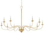 Maryse Chandelier - Aged Brass