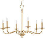 Maryse Chandelier - Aged Brass