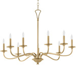 Maryse Chandelier - Aged Brass
