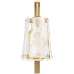 Prestige Wall Sconce - Aged Brass / Alabaster