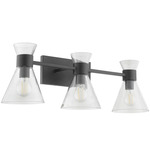 Beldar Bathroom Vanity Light - Matte Black / Clear / Clear