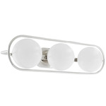 Belmont Bathroom Vanity Light - Polished Nickel / Satin Opal