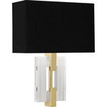 Lincoln Wall Sconce - Modern Brass / Black