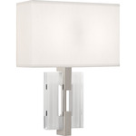 Lincoln Wall Sconce - Polished Nickel / Pearl Dupioni