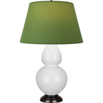 Double Gourd Table Lamp - Lily / Tea Green / Taupe Lining