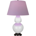 Double Gourd Table Lamp - Lily / Lavender / Plum Lining