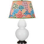 Double Gourd Table Lamp - Lily / Spring Floral