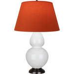 Double Gourd Table Lamp - Lily / Tangerine / Taupe Lining