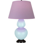 Double Gourd Table Lamp - Baby Blue / Lavender / Plum Lining