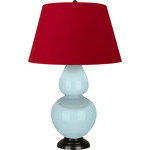 Double Gourd Table Lamp - Baby Blue / Rose Red / Ink Black Lining