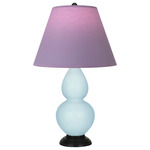 Double Gourd Table Lamp - Baby Blue / Lavender / Plum Lining