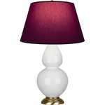 Double Gourd Table Lamp - Lily / Plum / Lavender Lining