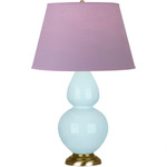 Double Gourd Table Lamp - Baby Blue / Lavender / Plum Lining