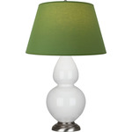 Double Gourd Table Lamp - Lily / Tea Green / Taupe Lining