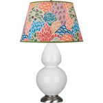 Double Gourd Table Lamp - Lily / Spring Floral
