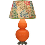 Double Gourd Table Lamp - Pumpkin / Fall Floral