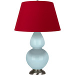 Double Gourd Table Lamp - Baby Blue / Rose Red / Ink Black Lining