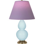 Double Gourd Table Lamp - Baby Blue / Lavender / Plum Lining