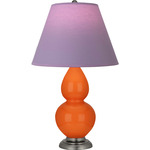 Double Gourd Table Lamp - Pumpkin / Lavender / Plum Lining
