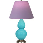 Double Gourd Table Lamp - Egg Blue / Lavender / Plum Lining