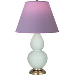 Double Gourd Table Lamp - Celadon / Lavender / Plum Lining