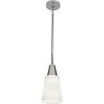 Wheatley Pendant - Polished Chrome / Frosted White