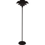 Pierce Floor Lamp - Piano Black