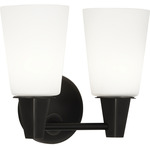 Wheatley Plug-in Bathroom Vanity Light - Deep Patina Bronze / Frosted White