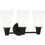 Wheatley Plug-in Bathroom Vanity Light - Deep Patina Bronze / Frosted White