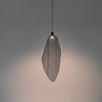 Harpe Pendant - White / Matte Black Nickel