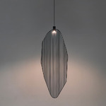 Harpe Pendant - White / Matte Black Nickel