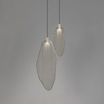 Harpe Multi Light Pendant - White / Matte Nickel