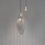 Harpe Multi Light Pendant - White / Matte Nickel