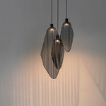 Harpe Multi Light Pendant - White / Matte Black Nickel