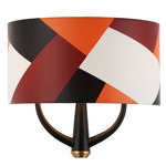 Patchwork Wall Sconce - Black / Brass / Patchwork