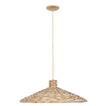 Hilton Head Pendant - French Gold / Natural