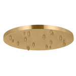 Round Multiport Canopy - Hand Rubbed Antique Brass