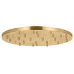Round Multiport Canopy - Hand Rubbed Antique Brass
