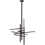 Cityscape Chandelier - Bronze / Crystal