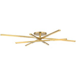 Cityscape Ceiling Semi Flush Light - Hand Rubbed Antique Brass / Crystal