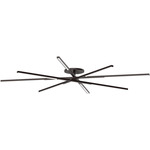 Cityscape Ceiling Semi Flush Light - Bronze / Crystal
