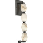 Collier Alabaster Wall Sconce - Bronze / Alabaster