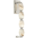 Collier Alabaster Wall Sconce - Polished Nickel / Alabaster