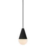 Cupola Alabaster Pendant - Nightshade Black / Alabaster