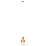 Cupola Alabaster Pendant - Hand Rubbed Antique Brass / Alabaster
