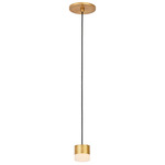 Gable Alabaster Pendant - Hand Rubbed Antique Brass / Alabaster