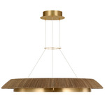 Noa Chandelier - Hand Rubbed Antique Brass / Natural