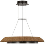 Noa Chandelier - Bronze / Natural