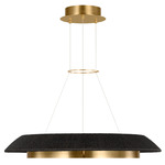 Noa Chandelier - Hand Rubbed Antique Brass / Washed Black
