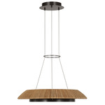 Noa Chandelier - Bronze / Natural